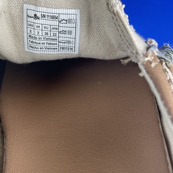 Sanuk You Got My Back Hemp Natural 100% Authentic Brand New Women’s 5 - Picture 8 of 8